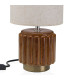 Table Lamp brown ceramic 10x10x22.5cm