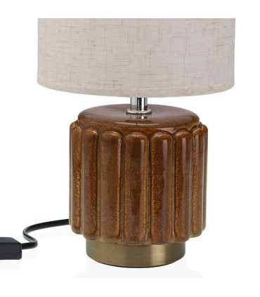 Table Lamp brown ceramic 10x10x22.5cm