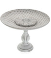 Centre de table sur pied blanc 30x30x14.5cm