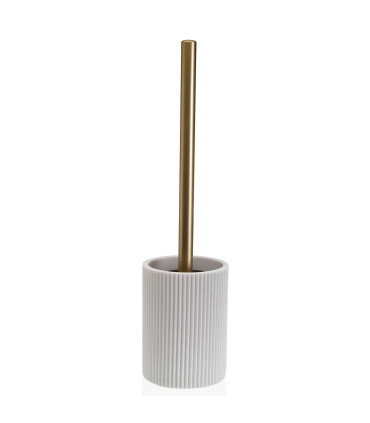 Toilet Brush white resine 9.5x9.5x37cm