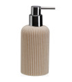 Soap dispenser resine beige 7x7x17.5cm