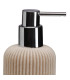 Soap dispenser resine beige 7x7x17.5cm