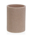 Toothbrush holder beige 7x7x10cm