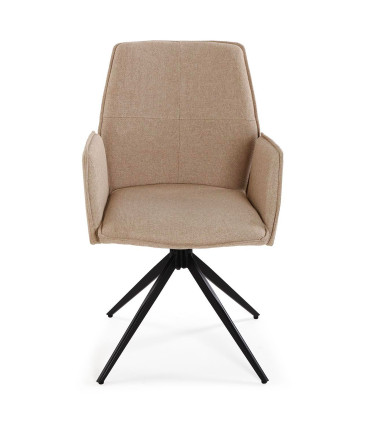 Wood and white Armchair 70x62x79cm