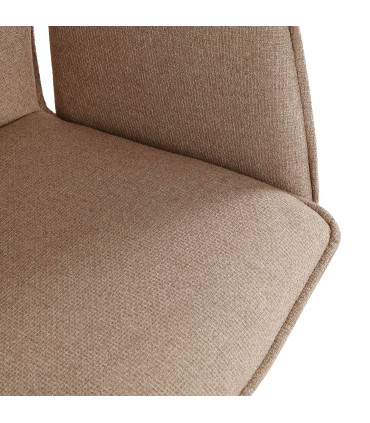 Wood and white Armchair 70x62x79cm