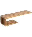 Wall shelf teak 80x21x20cm