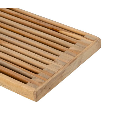 Étagère murale en bois de teck 80x21x20cm