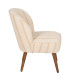 Armchair beige and yellow stripes 54x64x73cm