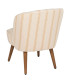 Armchair beige and yellow stripes 54x64x73cm