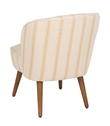Armchair beige and yellow stripes 54x64x73cm