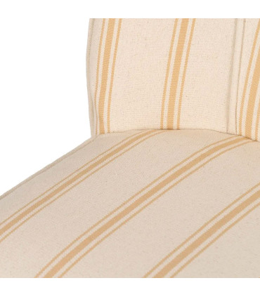 Armchair beige and yellow stripes 54x64x73cm