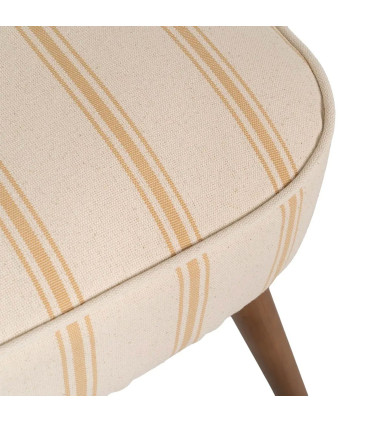 Armchair beige and yellow stripes 54x64x73cm