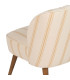 Armchair beige and yellow stripes 54x64x73cm