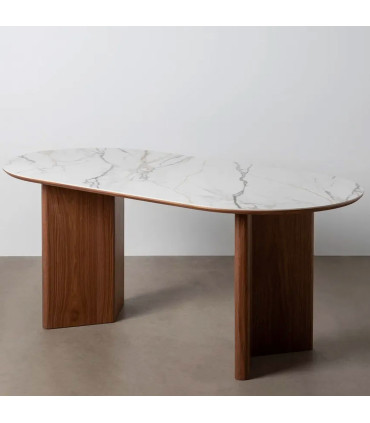 Design table ceramic and wood 180x90x76cm