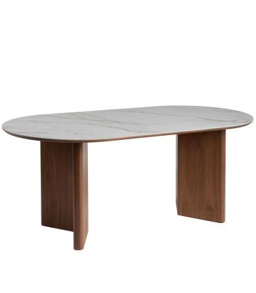 Design table ceramic and wood 180x90x76cm