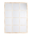Miroir fenêtre bois blanc 90x3x120cm