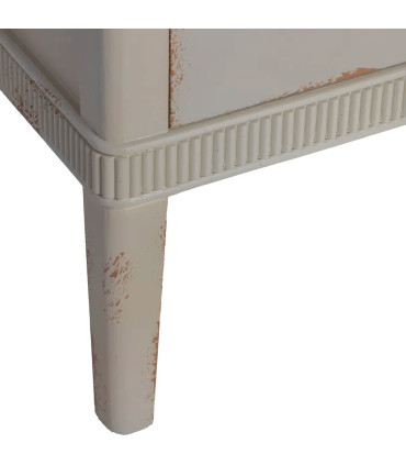 Bedside Table Wood beige 50x38x72cm