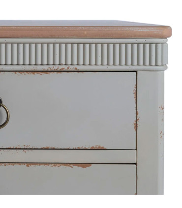 Bedside Table Wood beige 50x38x72cm
