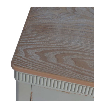 Bedside Table Wood beige 50x38x72cm