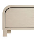 Table de chevet en bois gris clair 1 tiroir 48x35.5x61cm
