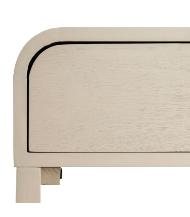 Table de chevet en bois gris clair 1 tiroir 48x35.5x61cm