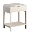 Bedside Table Wood grey 48x35.5x61cm