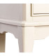 Table de chevet classique en bois gris clair 40.5x38x56cm