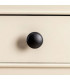 Table de chevet classique en bois gris clair 40.5x38x56cm