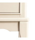 Table de chevet classique en bois gris clair 40.5x38x56cm