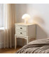 Bedside Table Wood grey 40.5x38x56cm
