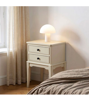 Bedside Table Wood grey 40.5x38x56cm