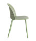 Chaise verte effet cannage 51x46x80cm