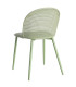 Chaise verte effet cannage 51x46x80cm