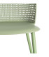 Chaise verte effet cannage 51x46x80cm