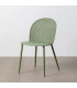 Chaise verte effet cannage 51x46x80cm
