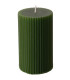 Round large candles green 6x6x10cm