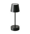 Table Lamp metal black battery operated 9x9x27cm