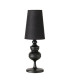 Lampe à poser classique métal noir 18x18x53cm
