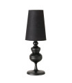 Lampe à poser classique métal noir 18x18x53cm