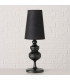 Table Lamp black Metal 18x18x53cm