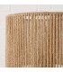 Lampe à poser bois et corde 22.5x22.5x34cm