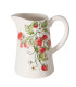Pichet à eau ou jus de fruit en céramique fraises 1.25L