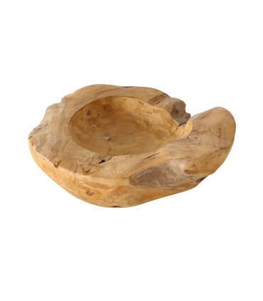 Vide-Poche déco en teck naturel 30x30x9cm