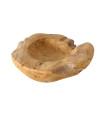 Vide-Poche déco en teck naturel 30x30x9cm