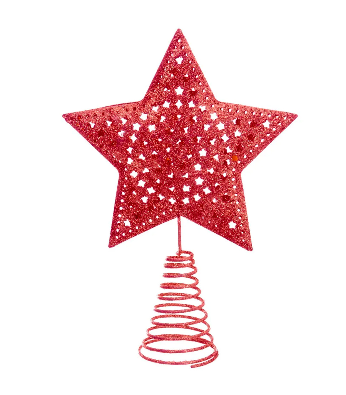 Étoile De Sapin De Noël 23 Cm - Cimier Scintillant Doré Avec Base - Décoration De Sommet D'arbre - 4