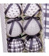 Coffret de 6 boules de Noël design noir et blanc - 7.5cm