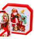 Set of 5 Christmas Balls retro - 7.5cm