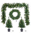 Set of 4 christmas decoration led