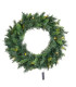 Set de 4 éléments LED déco extérieure de Noël guirlande, sapin et couronne