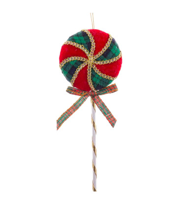Christmas Tree Decoration lollipop 8.5x1.5x24cm